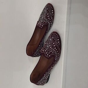 Donald J Pilner Burgundy Flats, 6.5